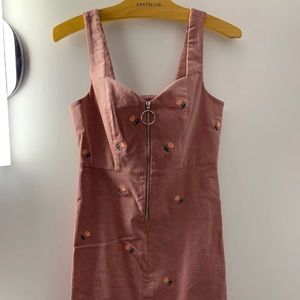 top shop light pink mini dress